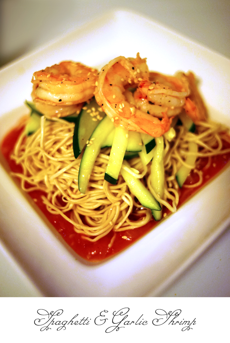 (Whisper) They're not really spaghetti. They're Canton noodles :)